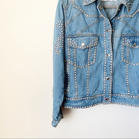Understand Leather Studded Denim Jacket - Picture 5 of 6